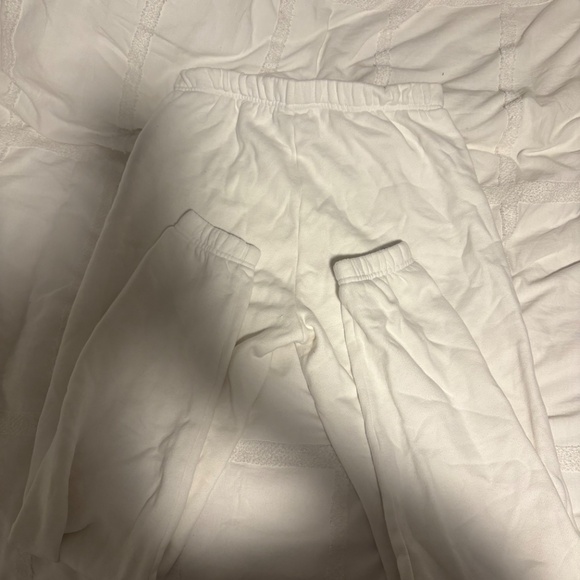 TNA CozyAF Fleece Sweatpants — White (Size S) - Picture 2 of 3